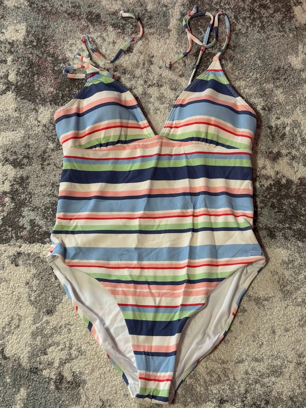 NWOT Roxy Striped one piece Bathing suit